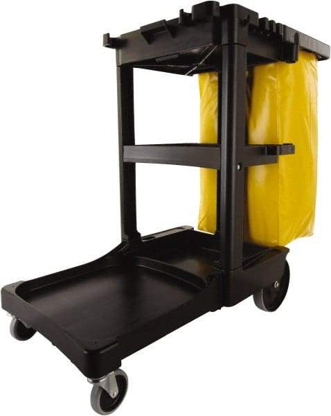 Rubbermaid - Plastic Janitor Cart - 21-3/4" Width - Benchmark Tooling