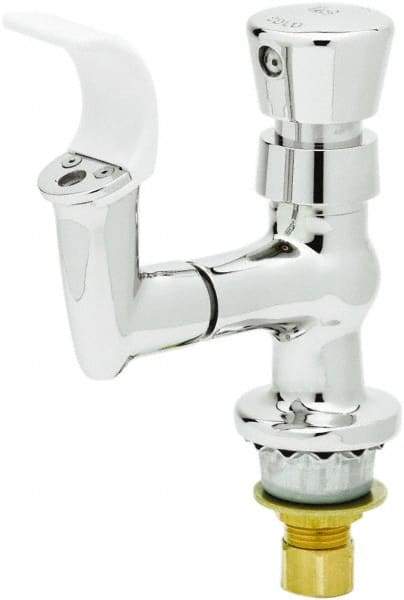 T&S Brass - Faucet Mount, Single Hole Deck Mounted Single Hole Faucet - Water Bubbler, Push Button Handle, Integral Spout, No Drain - Benchmark Tooling