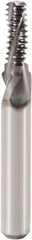 Seco - 7/16-14 UNC, 0.337" Cutting Diam, 3 Flute, Solid Carbide Helical Flute Thread Mill - Internal Thread, 0.894" LOC, 3.11" OAL, 12mm Shank Diam - Exact Industrial Supply