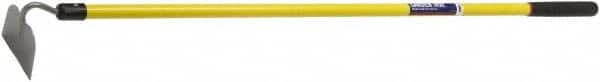 Ability One - 5-1/4" High x 6" Wide Round Steel Hoe - 67" Long Fiberglass Straight Handle - Benchmark Tooling