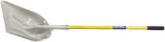 Ability One - 19" High x 14-1/4" Wide Round Steel Shovel - 51" Long Fiberglass Straight Handle - Benchmark Tooling