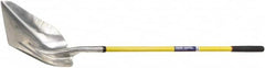 Ability One - 19" High x 15-1/4" Wide Round Steel Shovel - 51" Long Fiberglass Straight Handle - Benchmark Tooling