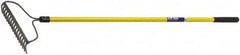 Ability One - Bow Rake with 57" Straight Fiberglass Handle - 16 Tines, 2-1/2" Tine Length - Benchmark Tooling