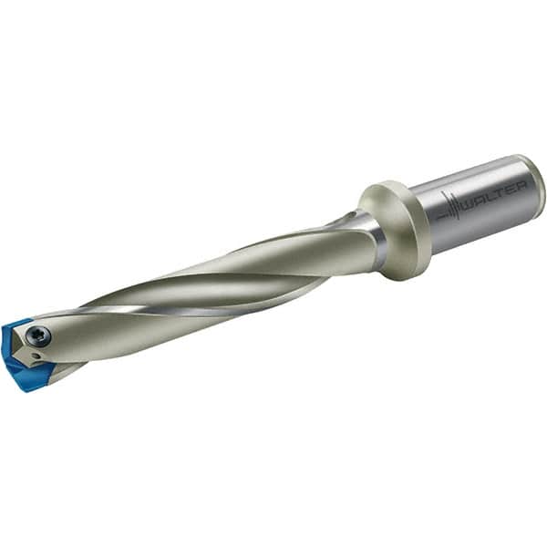 Walter - 14mm Diam, 5xD, 73mm Max Depth, 20mm Shank Diam, 154mm OAL, Replaceable Tip Drill - P6001-D14..R, P6002-D14..R, P6003-D14..R, P6004-D14..R Insert, B 4015 Toolholder, Series Xtra-tec - Benchmark Tooling