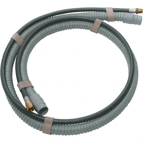 Dynabrade - 10' Long Power Sander Vacuum Hose & Air Line Assembly - 1" Diam, For Use with Random Orbital Sanders - Benchmark Tooling