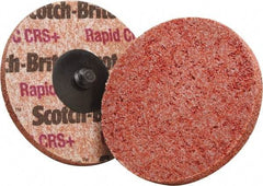 3M - 2" Disc Diam, Ceramic Quick Change Disc - Type R Attaching System, Coated, Orange, Coarse Grade - Benchmark Tooling