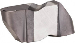 Kennametal - 4062NR K Grade KCU25, 3.18mm Cutting Width Carbide Grooving Insert - 3.81mm Max Depth of Cut, Left Hand, 1.59mm Corner Radius, AlTiN Finish - Benchmark Tooling