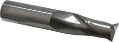 SGS - 3/4", 1-1/2" LOC, 3/4" Shank Diam, 4" OAL, 2 Flute, Solid Carbide Square End Mill - Single End, Uncoated, Spiral Flute, 30° Helix, Centercutting, Right Hand Cut, Right Hand Flute, Series 3 - Benchmark Tooling