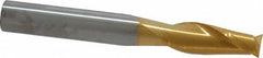 SGS - 5/16", 13/16" LOC, 5/16" Shank Diam, 2-1/2" OAL, 2 Flute, Solid Carbide Square End Mill - Single End, TiN Finish, Spiral Flute, 30° Helix, Centercutting, Right Hand Cut, Right Hand Flute, Series 3 - Benchmark Tooling