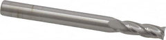 SGS - 7/32", 5/8" LOC, 1/4" Shank Diam, 2-1/2" OAL, 4 Flute, Solid Carbide Square End Mill - Single End, Uncoated, Spiral Flute, 30° Helix, Centercutting, Right Hand Cut, Right Hand Flute, Series 1 - Benchmark Tooling