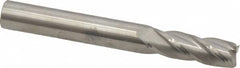 SGS - 19/64", 13/16" LOC, 5/16" Shank Diam, 2-1/2" OAL, 4 Flute, Solid Carbide Square End Mill - Single End, Uncoated, Spiral Flute, 30° Helix, Centercutting, Right Hand Cut, Right Hand Flute, Series 1 - Benchmark Tooling