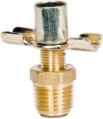 Parker - 1/4" Pipe, External Seal Drain Cock & Shutoff Valve - 1/4-18 Thread, 150 Max psi - Benchmark Tooling