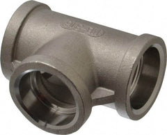 Merit Brass - 1" Grade 316 Stainless Steel Pipe Tee - Socket Weld x Socket Weld x Socket Weld End Connections, 150 psi - Benchmark Tooling