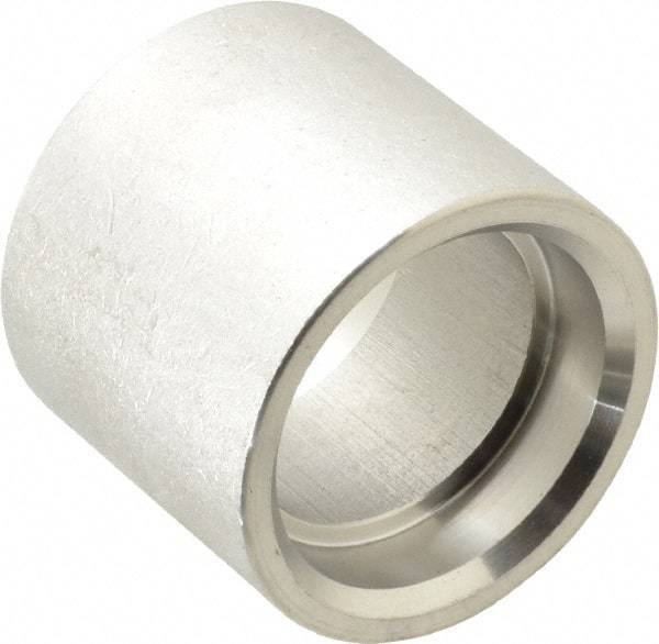 Merit Brass - 1-1/2" Grade 316 Stainless Steel Pipe Coupling - Socket Weld x Socket Weld End Connections, 150 psi - Benchmark Tooling
