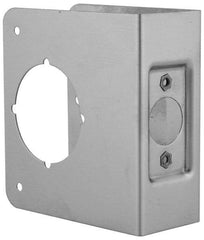 Don-Jo - 4" Wide x 4-1/2" High, Stainless Steel, Door Reinforcer - 1-3/8" Thick Door, 2-3/8" Backset - Benchmark Tooling