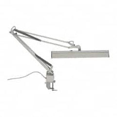 Value Collection - 120 VAC, 15 Watt, Swing Arm Machine Light - Clamp Mount, 5 Ft. Cord, White - Benchmark Tooling