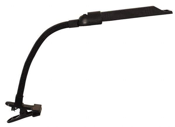 Value Collection - 25 Inch, Gooseneck, Clamp, Floor and Hook Mounted, Spike, Fluorescent, Black, Desk Light - 13 Watt, Nonmagnifying - Benchmark Tooling