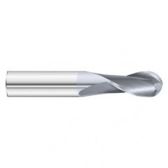 3/8 x 1 x 2-1/2 2 Flute Ball Nose  End Mill- Series 3215SD - Benchmark Tooling