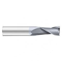 7/16 Dia. x 2-3/4 Overall Length 2-Flute Square End Solid Carbide SE End Mill-Round Shank-Center Cut-TiCN - Benchmark Tooling