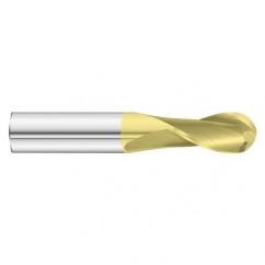 7/16 x 1 x 2-3/4 2 Flute Ball Nose  End Mill- Series 3215SD - Benchmark Tooling