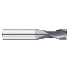 1" Dia. x 4 Overall Length 2-Flute Square End Solid Carbide SE End Mill-Round Shank-Center Cut-TiAlN - Benchmark Tooling