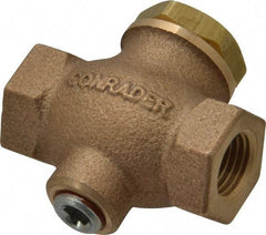 Conrader - 1/4" Bronze Check Valve - Inline, FNPT x FNPT - Benchmark Tooling