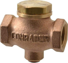 Conrader - 3/8" Bronze Check Valve - Inline, FNPT x FNPT - Benchmark Tooling