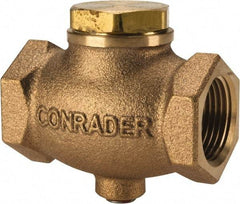 Conrader - 3/4" Bronze Check Valve - Inline, FNPT x FNPT - Benchmark Tooling