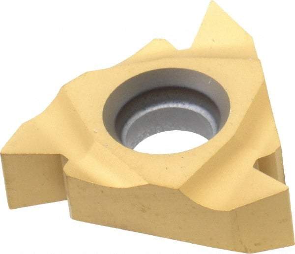 Seco - 16NR Internal Right Hand 14-8 Partial Profile 60° Laydown Threading Insert - Grade CP500, TiAlN/TiN Coated Carbide - Benchmark Tooling