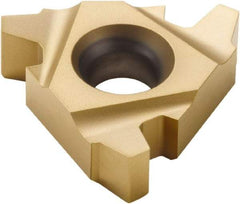 Seco - 16EL External Left Hand 10 Acme Laydown Threading Insert - Grade CP500, TiAlN/TiN Coated Carbide, 9.53mm Inscribed Circle - Benchmark Tooling