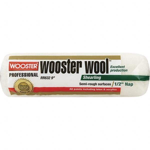 Wooster Brush - 1/2" Nap, 14" Wide Paint Roller - Semi-Rough Texture, Synthetic Knit - Benchmark Tooling