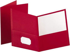 OXFORD - 8-1/2" Long x 11" Wide Pocket - Red - Benchmark Tooling