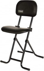 ShopSol - Swivel & Adjustable Stools Type: Sit-Stand Stool Base Type: Tubular Steel - Benchmark Tooling