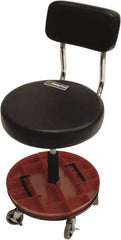 ShopSol - Swivel & Adjustable Stools Type: Adjustable Height Stool Base Type: Steel - Benchmark Tooling