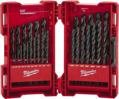 Milwaukee Tool - 135° Point, Oxide Finish High Speed Steel Maintenance Length Drill Bit Set - Exact Industrial Supply