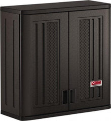 Suncast - 1 Shelf Locking Storage Cabinet - Polypropylene, 30" Wide x 12" Deep x 30-1/4" High, Gray - Benchmark Tooling