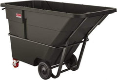 Suncast - 2,300 Lb Load Capacity, 43 Bushels, 2 Cu Yd, Polyethylene Tilt Truck - 47.4" Wide x 86" Long x 51-1/4" High, Matte Gray - Benchmark Tooling