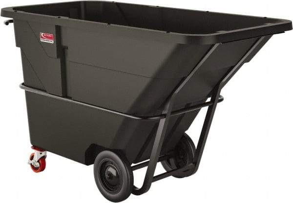 Suncast - 2,200 Lb Load Capacity, 33 Bushels, 1-1/2 Cu Yd, Polyethylene Tilt Truck - 41.28" Wide x 85.87" Long x 49" High, Matte Gray - Benchmark Tooling
