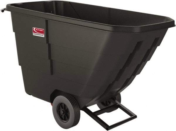 Suncast - 750 Lb Load Capacity, 16 Bushels, 0.75 Cu Yd, Polyethylene Tilt Truck - 31" Wide x 69.3" Long x 41" High, Matte Gray - Benchmark Tooling