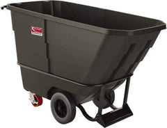 Suncast - 800 Lb Load Capacity, 11 Bushels, 0.5 Cu Yd, Polyethylene Tilt Truck - 27.76" Wide x 59.2" Long x 34.86" High, Matte Gray - Benchmark Tooling