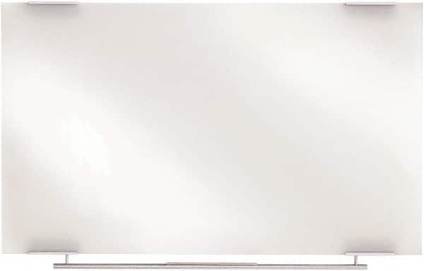 ICEBERG - 36" High x 48" Wide Dry Erase - Glass, Includes Marker, Eraser & Rail & Mounting Kit - Benchmark Tooling