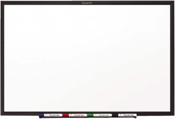 Quartet - 36" High x 48" Wide Dry Erase - Melamine, Includes Dry-Erase Marker & Mounting Hardware - Benchmark Tooling