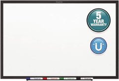 Quartet - 48" High x 72" Wide Magnetic Dry Erase Board - Steel, Includes Dry-Erase Marker & Mounting Kit - Benchmark Tooling