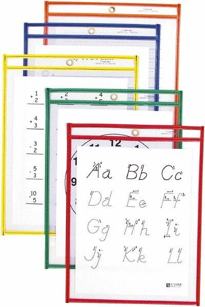 C-LINE - 12" High x 9" Wide Dry Erase - Plastic - Benchmark Tooling