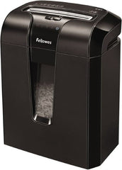 FELLOWES - 5/32" x 2" Strip, 10 Sheet Cross Cut Personal Shredder - 10-7/8" Long x 15-13/16" Wide x 18-1/8" High, Level 3 Security, 5 Gal Wastebasket - Benchmark Tooling