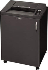 FELLOWES - 5/32 x 1-9/16" Strip, 24 Sheet Cross Cut Commercial Shredder - 23-1/4" Long x 25-3/16" Wide x 38-3/16" High, Level 4 Security, 4 Gal Wastebasket - Benchmark Tooling