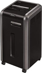 FELLOWES - 5/64 x 15/32" Strip, 16 Sheet Micro Cut Commercial Shredder - 17-3/4" Long x 17-1/8" Wide x 30-3/4" High, Level 5 Security, 16 Gal Wastebasket - Benchmark Tooling