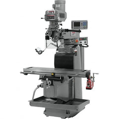 Jet - 54" Table Width x 12" Table Length, Electronic Variable Speed Control, 3 Phase Knee Milling Machine - R8 Spindle Taper, 5 hp - Benchmark Tooling