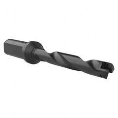 Allied Machine and Engineering - 33/64" to 11/16" Diam 3-1/2" Max Depth Helical Flute Spade Drill - Benchmark Tooling