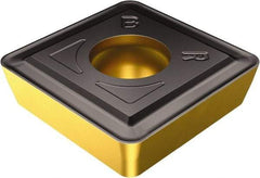 Sandvik Coromant - SPMT1212 BR Grade 4325 Carbide Turning Insert - TiCN/AI2O3/TiN Finish, 90° Square, 12.65mm Inscr Circle, 4mm Thick, 3/64" Corner Radius - Benchmark Tooling